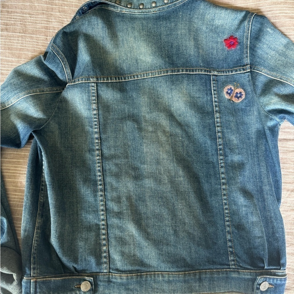 The kooples embroidered jean jacket - Picture 3 of 4